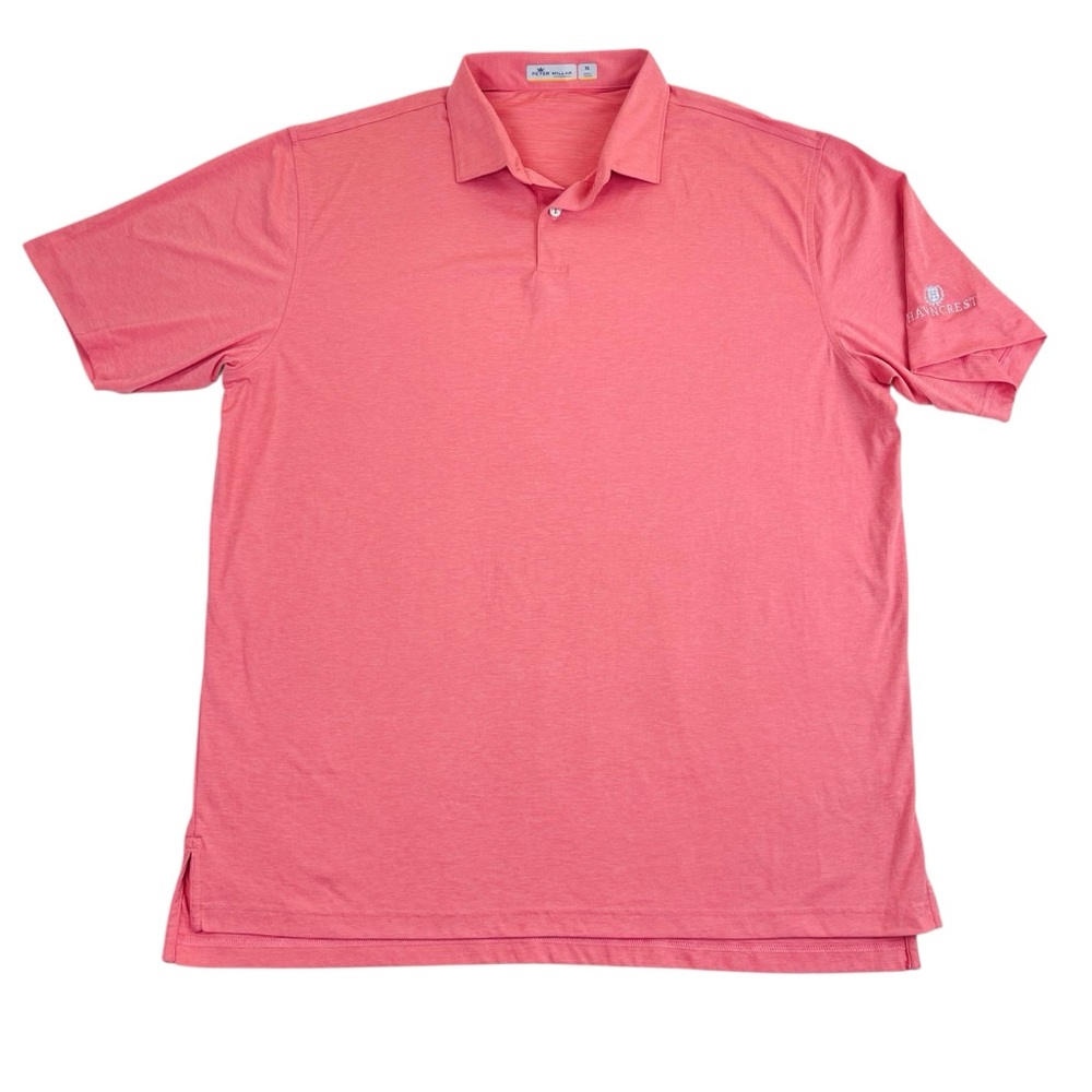 Peter Millar Featherweight UPF 50+ Performance Polo Shirt Men’s Sz XL Logo Pink